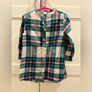 Crewcuts size 4-5 flannel plaid tunic